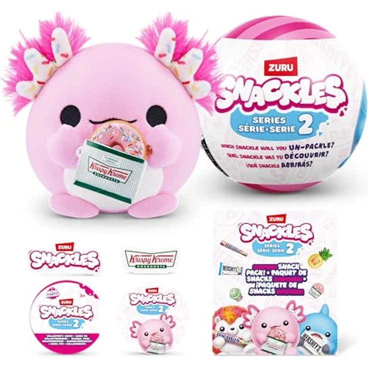 Snackles Serie 2, 13 cm ZURU Kuschelig-weiches Plüschspielzeug mit lizenziertem Snackmarken-Accessoire, ideal zum Sammeln und Knuddeln – Bild 1