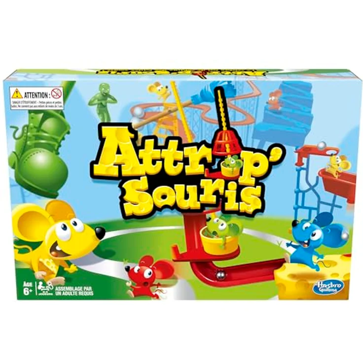 Hasbro Gaming Attrap'Maus, Brettspiel für Kinder ab 6 Jahren, einfache Montage, Mehrfarbig – Bild 1