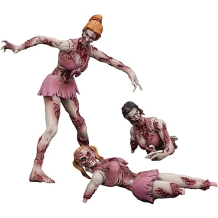Joy Toy Zombie Dark Source Actionfiguren 3er-Pack Cheer Leaders, 8 cm mit Zubehör in Fensterbox – Bild 1