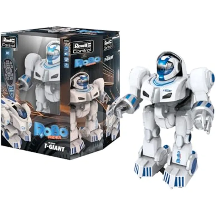 Revell Control T-Giant Roboter, Interaktiver RC Roboter mit Soundeffekten, Fingerabdrucktransformation, programmierbaren Bewegungsabläufen und Tanzen mit Musik