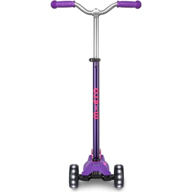 MICRO Maxi micro™ Deluxe Pro LED, Kinder Roller ab 5 Jahren, höhenverstellbar, mit LED-Vorderrädern, purple – Bild 2