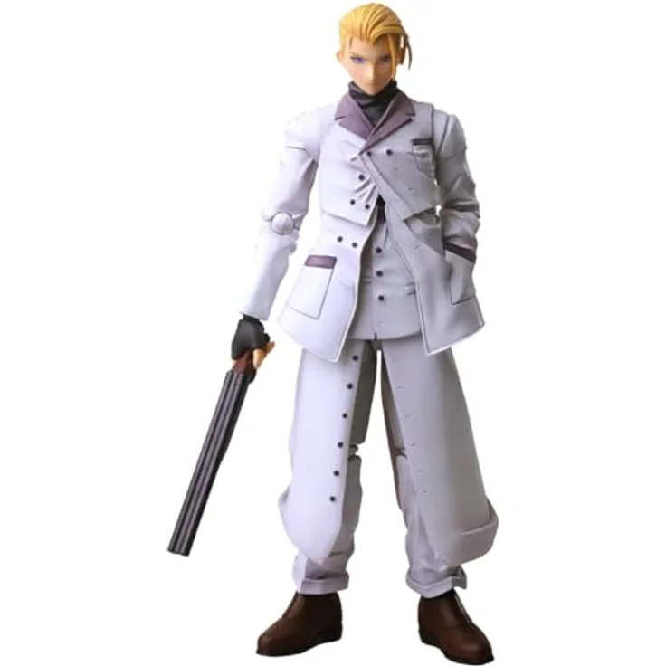 Square Enix CO, LTD. Rufus Shinra Figur, 14,5 cm Bring Arts aus Final Fantasy VII mit Pistole und austauschbaren Händen