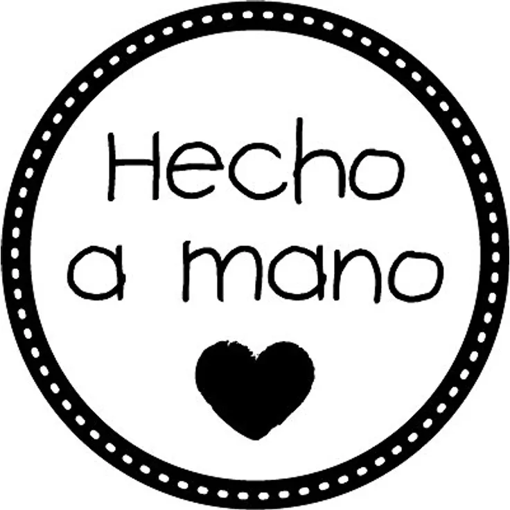 Artemio-Dichtung mit Text Hecho Mano aus Holz
