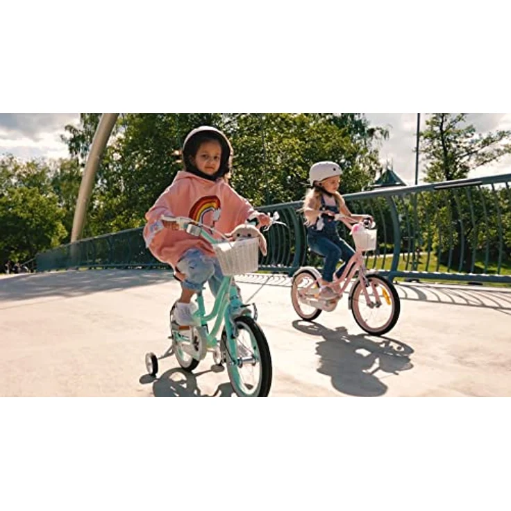 Sun Baby Bike for girls 16 inch heart bike apricot – Bild 8