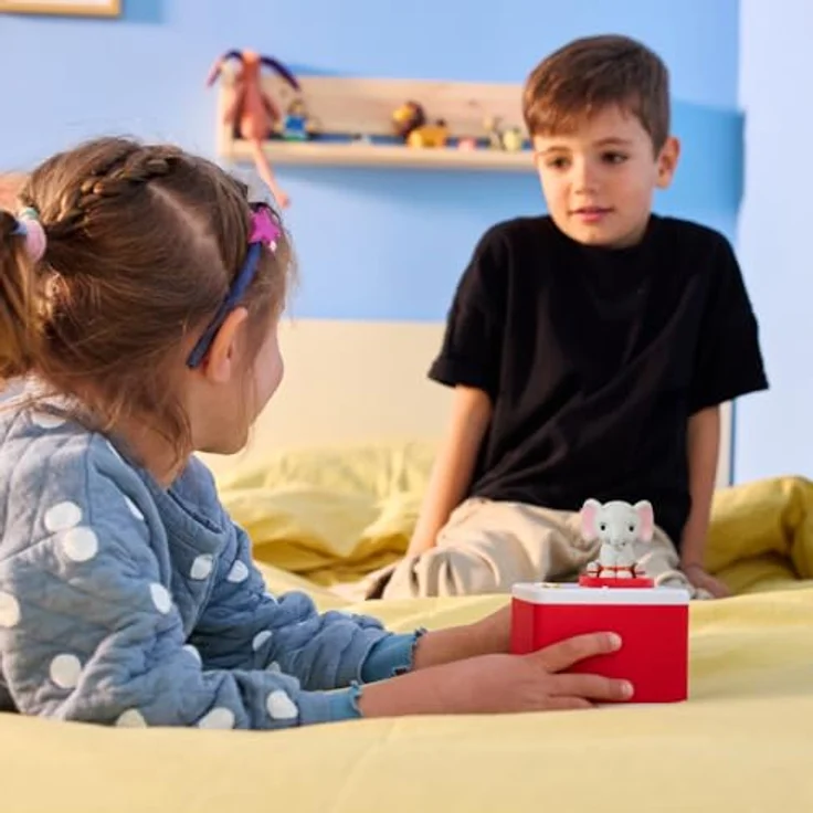 FABA Geschichtenerzähler „Ele, der Elefant“, Audio-Box mit 15 Liedern, französische Version für Kinder von 0 bis 6 Jahren, gesetzte Lautstärke, wiederaufladbarer Akku – Bild 5