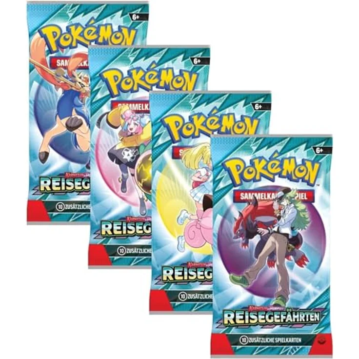 Nintendo Pokémon Karmesin & Purpur Reisegefährten 1 x Booster (deutsch) - 10 Karten inkl. holografischer Karte – Bild 9
