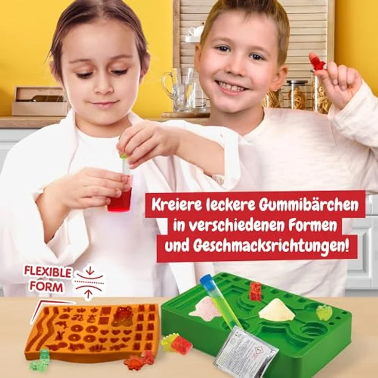 Science4you Gummibärchen-Labor, Experimentierset zur Herstellung von Gummibärchen in 19 Formen für Kinder ab 7 Jahren – Bild 3