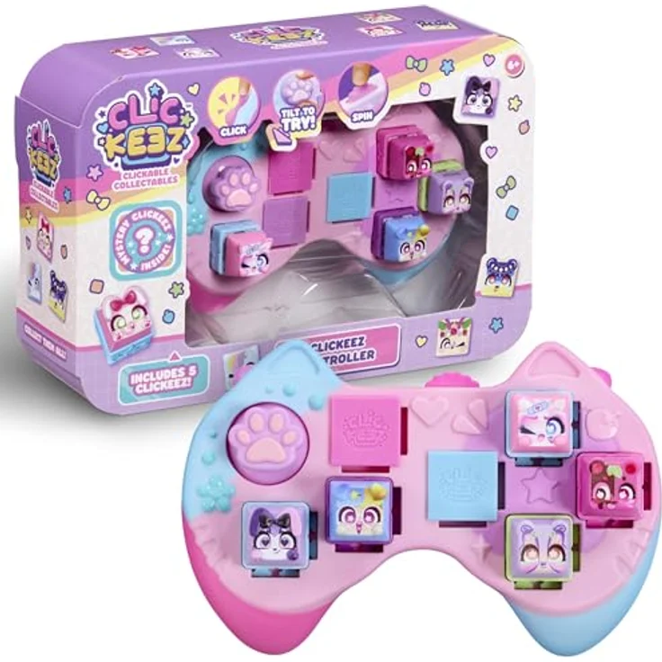 Goliath Toys Clickeez Controller, Fidget- und Fingerspielset mit 5 Clickeez Figuren und klickendem Fidget-Mechanismus – Bild 1