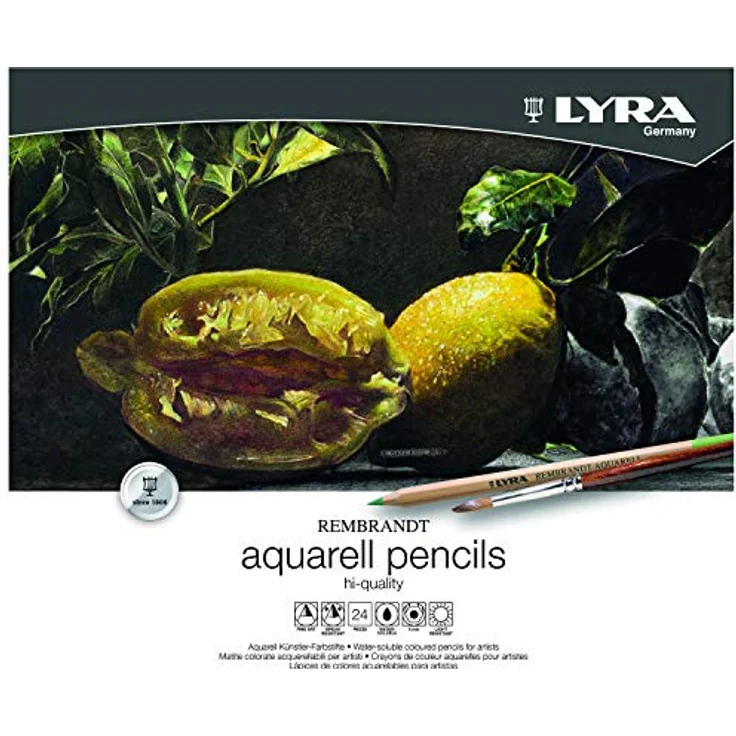 LYRA 2011240 Rembrandt Aquarell - Metalletui mit 24 Aquarellstiften, farbig sortiert – Bild 1