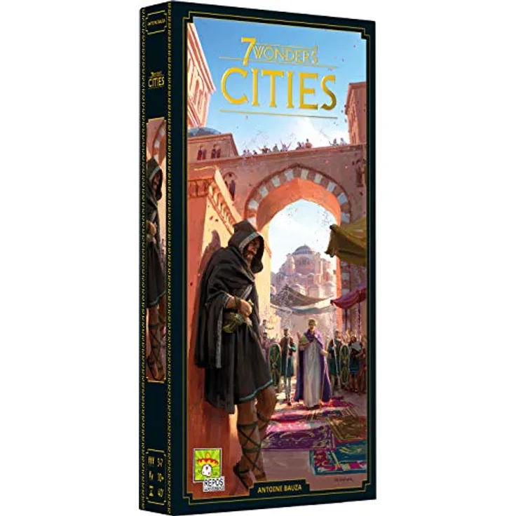 Repos Production 7 Wonders – Erweiterung Cities 2020, Brettspiel für 3-7 Spieler, hochwertiges Material, ab 10 Jahren