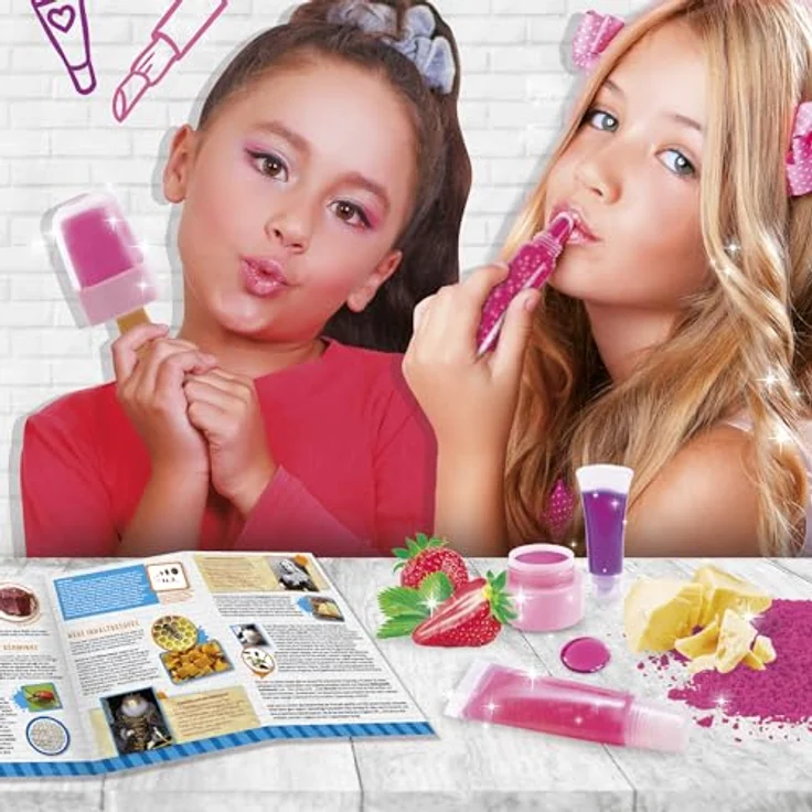 Lisciani WOOZLE GOOZLE Kosmetikwissenschaft Set, DIY Lipgloss im Eisförmchen für Kinder ab 7 Jahren, natürliche Inhaltsstoffe, hergestellt in Italien – Bild 4
