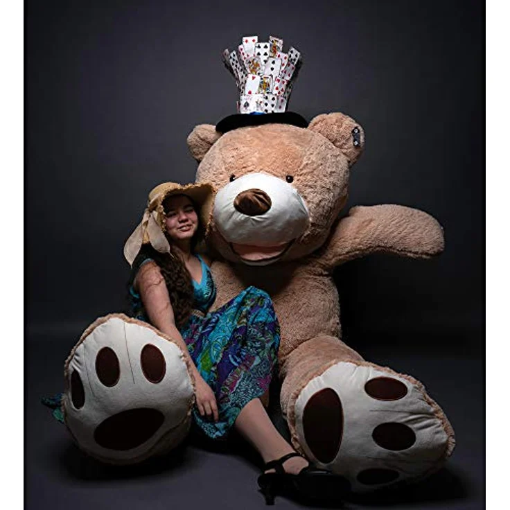 TE-Trend XXL Teddybär Big Teddy Bear Riesen Kuscheltier Plüschbär 260 cm Hellbraun Braun – Bild 5