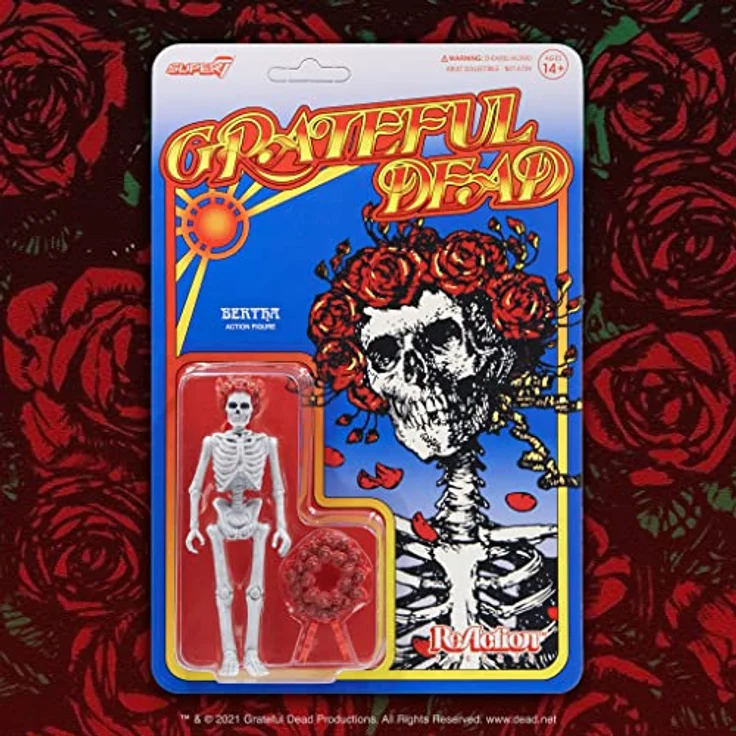 Super7 Grateful Dead Reaction Figur – Bertha, lizenziertes Sammlerstück, Höhe 8,3 cm – Bild 5