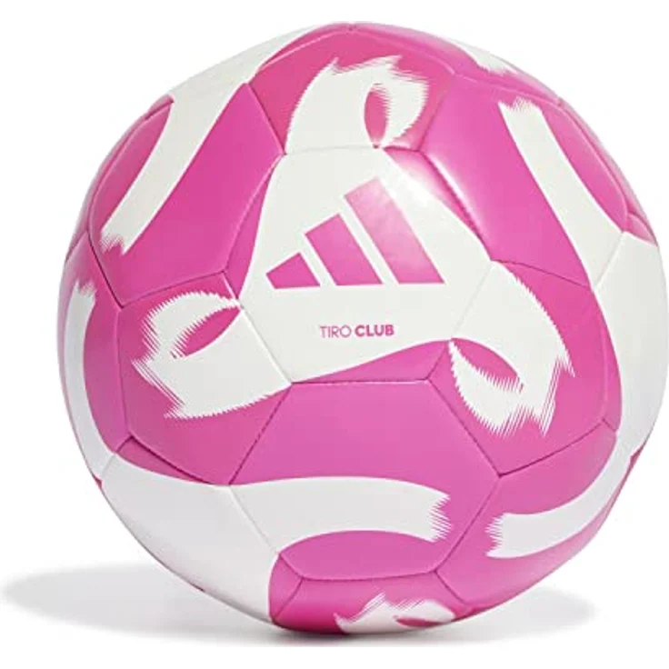 adidas Unisex Ball Tiro Club Football, White/Team Shock Pink, Machine-Stitched, Größe 3 – Bild 1