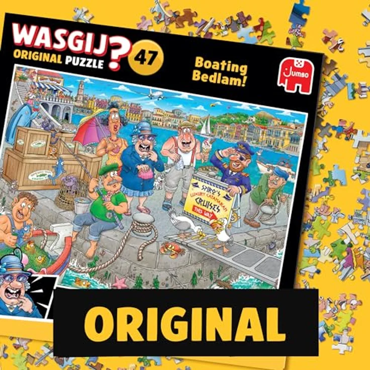 Wasgij Original 47, Bootschaos - 1000 Teile Puzzle, einzigartiges Konzept für Erwachsene, 68 x 49 cm – Bild 3