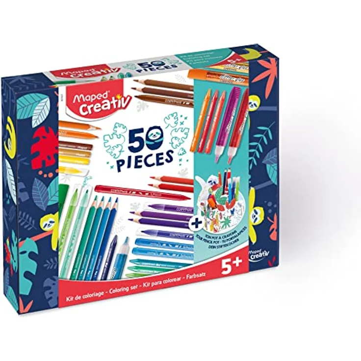 Maped CREATIV - großes Mal- und Bastel-Set 50-tlg. - inkl. Stifte-Köcher zum selbst gestalten, 907037 – Bild 2