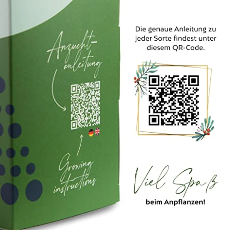 Growgreens BIO Saatgut & Samen Adventskalender 2025, 24 verschiedene Gemüsesorten in plastikfreier Verpackung, nachhaltiges Geschenk für Hobbygärtner – Bild 6