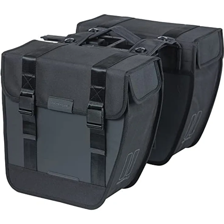 Basil Double Bicycle Bag Tour Black - 28 Liter