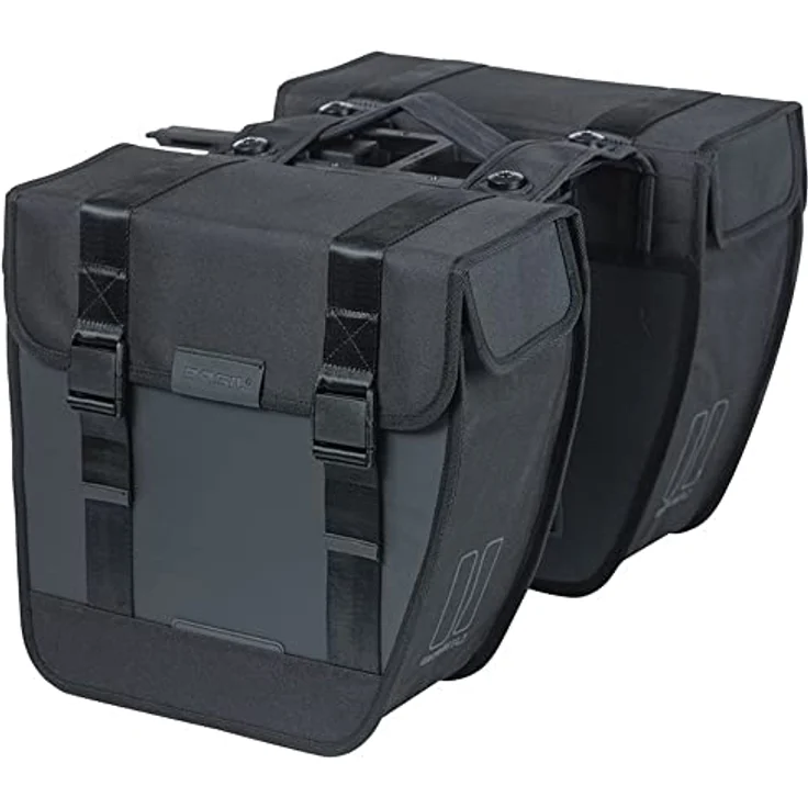 Basil Double Bicycle Bag Tour Black - 28 Liter
