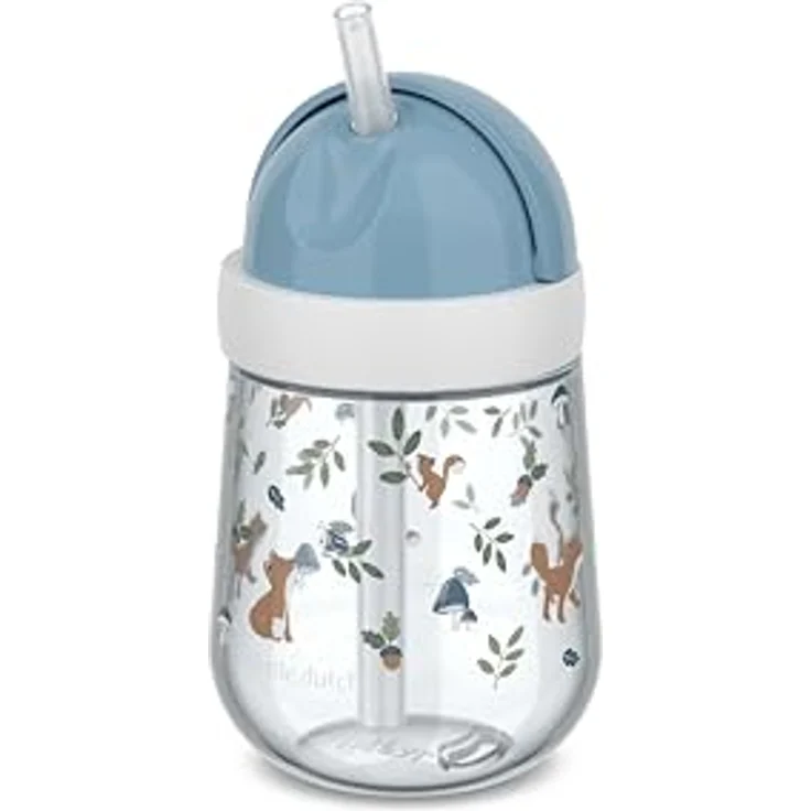 Mepal Mio Little Dutch, Strohhalmbecher für Kleinkinder ab 9 Monaten, auslaufsicher, spülmaschinengeeignet & BPA-frei, 300 ml, Forest Friends – Bild 1