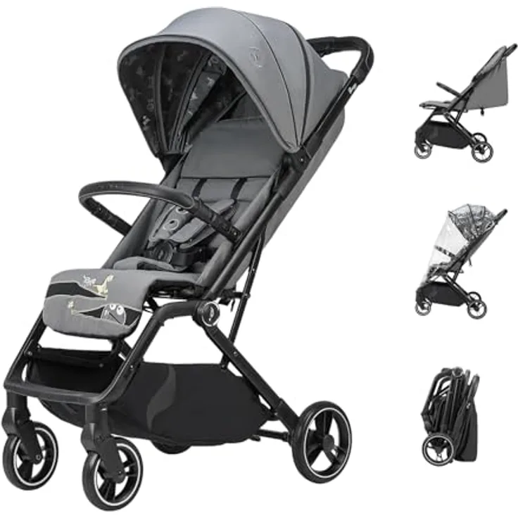 Osann Kinder-Buggy Boogy 2, 0 - 22 kg inkl. Regenverdeck, große Räder, Einhand-Faltmechanismus