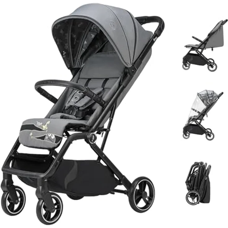 Osann Kinder-Buggy Boogy 2, 0 - 22 kg inkl. Regenverdeck, große Räder, Einhand-Faltmechanismus – Bild 1