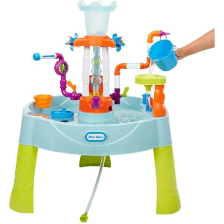 MGA Entertainment Little Tikes Wasserspieltisch, Wasserstraßen Spielstation für bis zu 3 Kinder, mit Wasserfall-Effekten und Zubehör – Bild 4