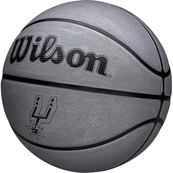 Wilson NBA Team Tribute Solid Basketball, San Antonio Spurs, dreischichtige Karkasse mit eingearbeitetem Design – Bild 3
