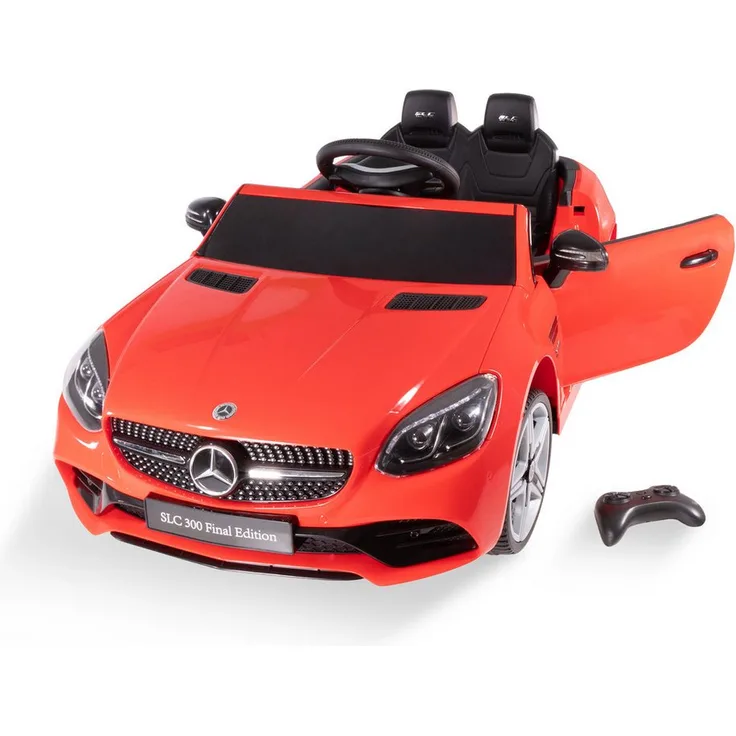 Lemodo Elektro-Kinderauto Mercedes Elektrofahrzeug mit Fernbedienung, blau, LED-Leuchten, MP3 und Radio