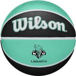 Wilson WNBA Team Tribute Basketball, New York Liberty, royal, Größe 6, mit verbessertem Grip für Innen- und Außenplätze