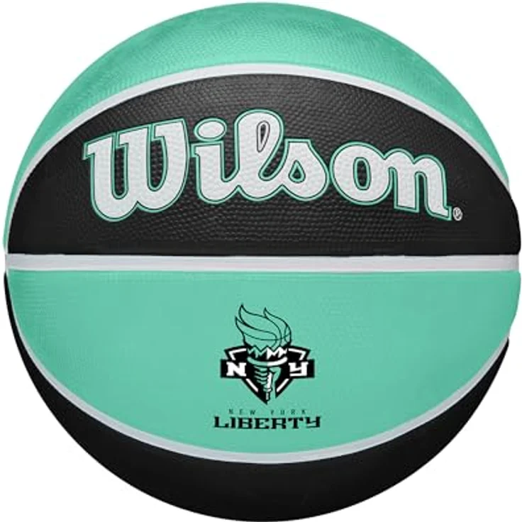 Wilson WNBA Team Tribute Basketball, New York Liberty, royal, Größe 6, mit verbessertem Grip für Innen- und Außenplätze – Bild 1