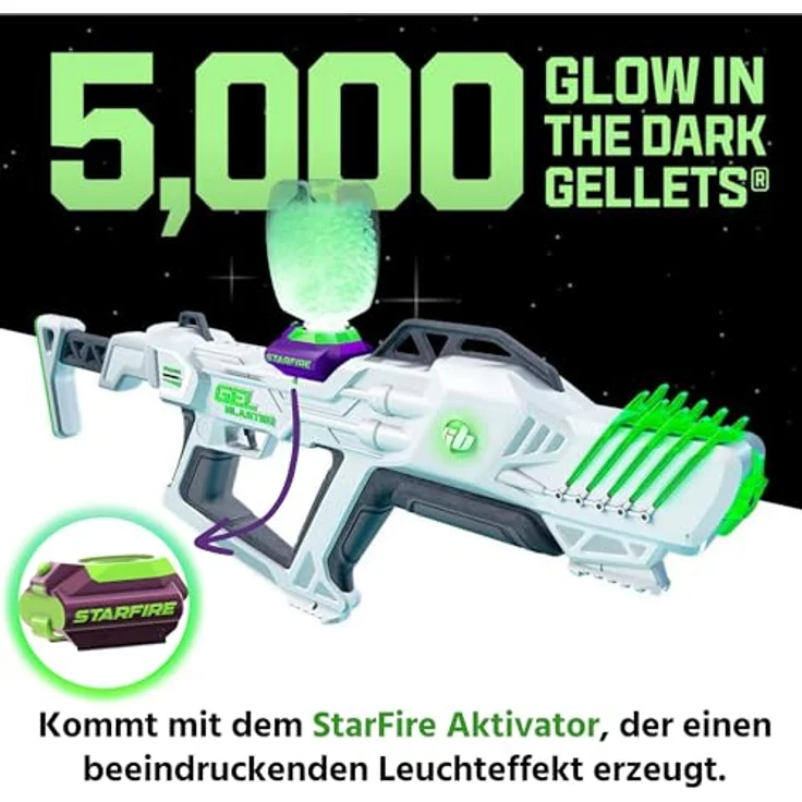 Gel Blaster The Original Surge XL Gel Blaster - 150ft/45M erweiterte Reichweite, 16.000 Schüsse, 4 Stunden Akkulaufzeit, Halbautomatik, schwarz – Bild 5