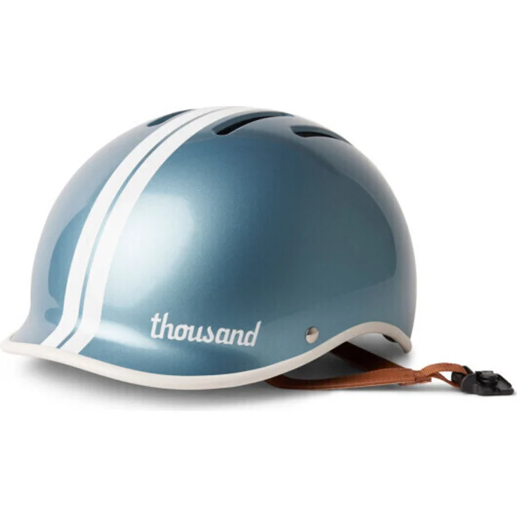 Thousand Fahrradhelm für Erwachsene – Heritage 2.0 Collection - Pelham Blue Large, Urbaner Stadthelm mit Diebstahlsicherung und modernem Retro-Design – Bild 1