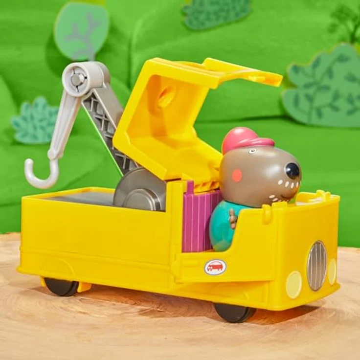 Hasbro Peppa Pig Opa Kläffs Abschleppwagen, Spielzeug-LKW mit Fahrerfigur und beweglichem Abschlepphaken, geeignet für Kinder ab 3 Jahren – Bild 7
