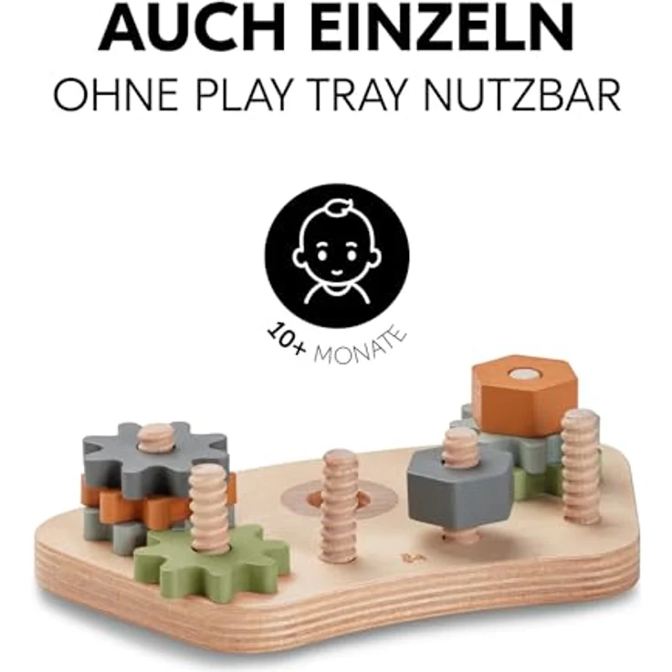Hauck Motorikbrett Play Repairing S, FSC®-zertifiziertes Holz, erweiterbar und mit viel Spielspaß für Hochstühle – Bild 7
