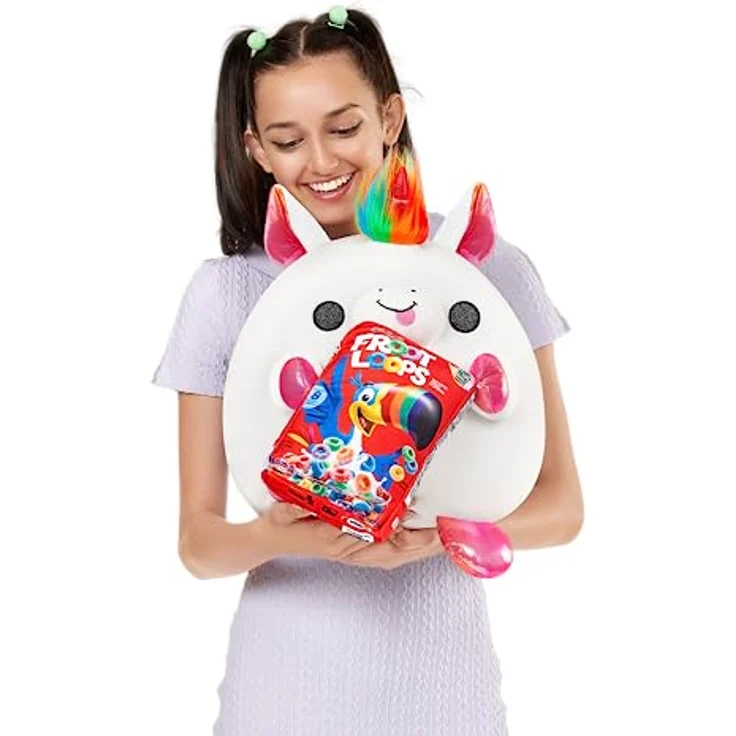 Snackles groß Richard, Einhorn (Froot Loops) von ZURU, 35 cm großen Plüschtier (Einhorn) – Bild 3