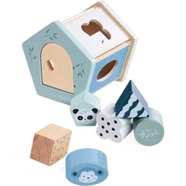 Eichhorn Steckspielzeug Panda, 7-teiliges Steckspiel zur Förderung der Motorik und räumlichen Wahrnehmung für Kinder ab 1 Jahr – Bild 2