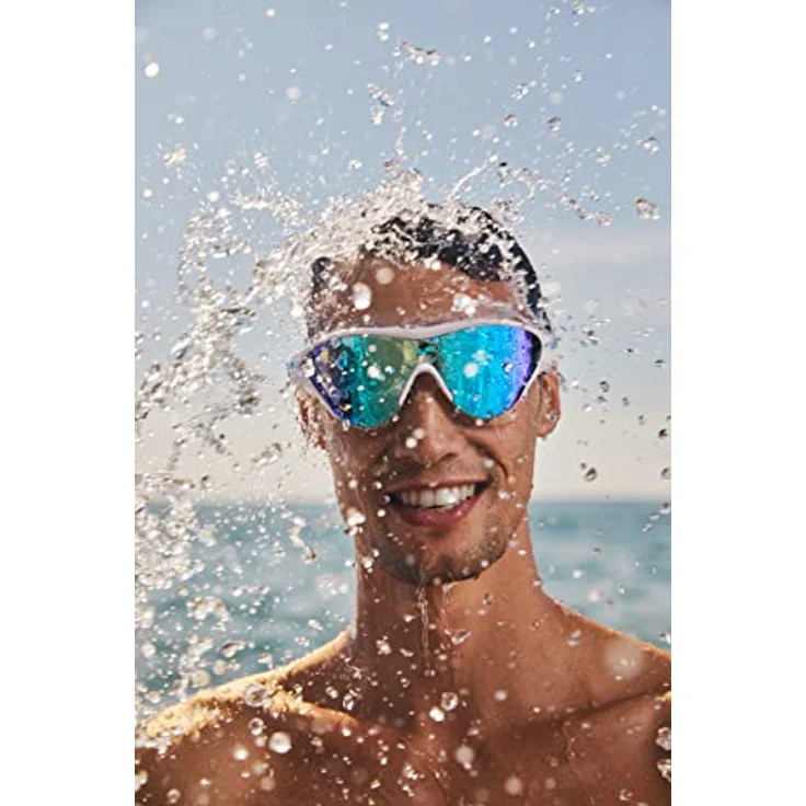 Arena Schwimmbrille THE ONE MASK UK, Universalschwimmmaske mit Panorama-Sichtfeld, verstellbarem Kopfband und UV-Schutz – Bild 6