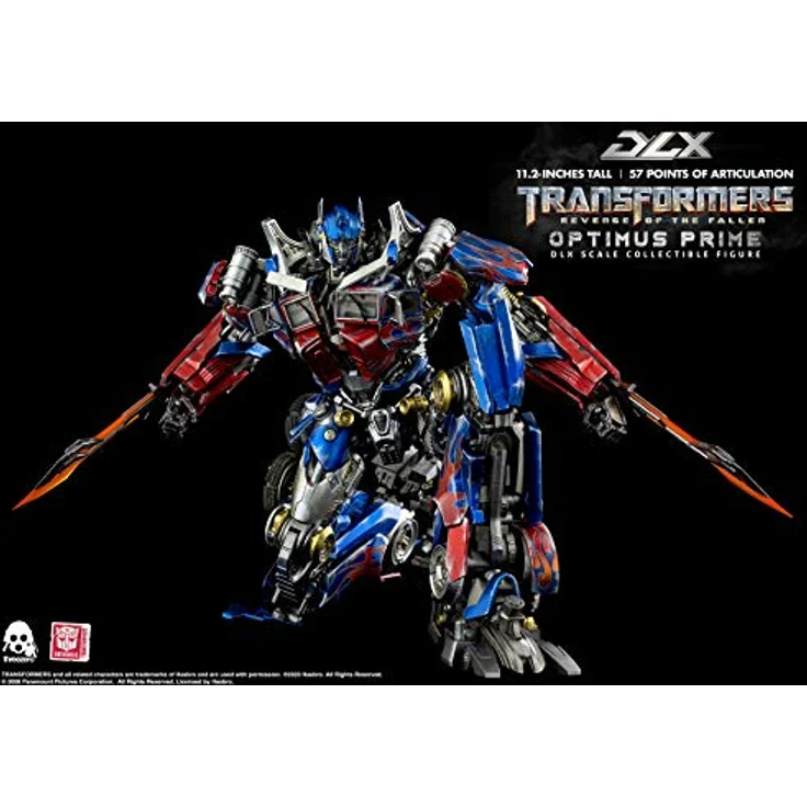 threezero Transformers ROTF Optimus Prime Deluxe Scale Figur, voll beweglich, Netz-Design – Bild 5