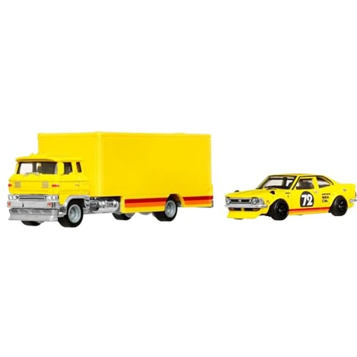 Hot Wheels Premium Car Culture Team Transport - 1972 Toyota Corolla Levin (Sakura Sprinter) / Spielzeug mit detaillierter Lackierung und Sammlerwert – Bild 3