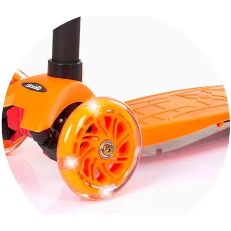 Chipolino Kinderroller 3 in 1 Multi Plus 3 Räder, Laufrad, Roller, LED-Lichter orange, für Kinder ab 3 Jahren – Bild 7