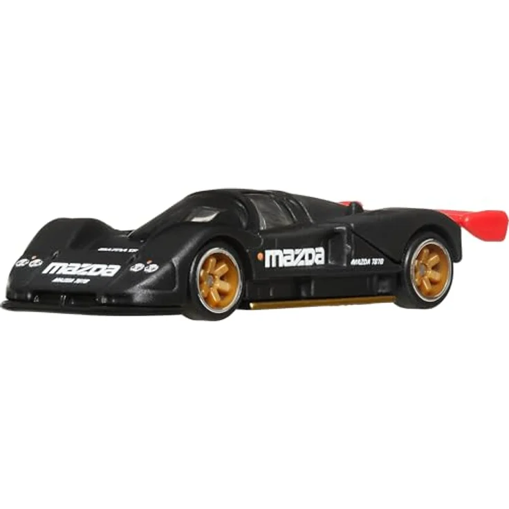 Hot Wheels Mazda 787B Premium Car Culture, Maßstab 1:64, Hammertropfen-Fahrzeug mit echten Real Riders-Reifen und Metallgehäuse – Bild 1