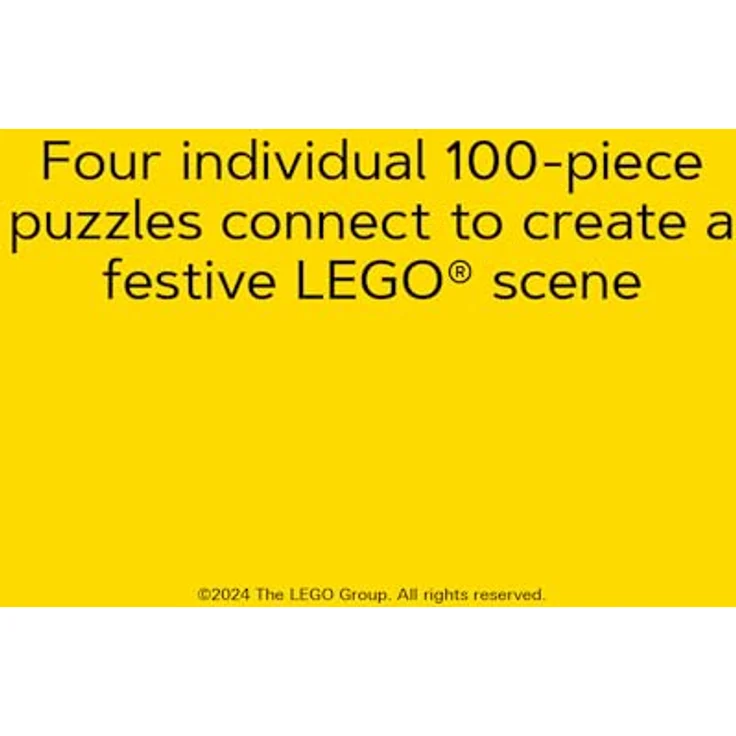 Chronicle Books Lego Christmas Tree Puzzle, Set aus vier verbindbaren 100-Teilen Puzzles für ab 12 Jahren – Bild 2