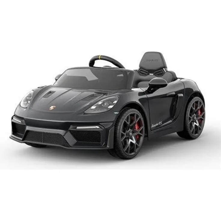 Porsche Spyder 718 RS Ride-On Car, 12V Kinderfahrzeug mit Fernsteuerung, LED Scheinwerfer, MP3 Anschluss, rot