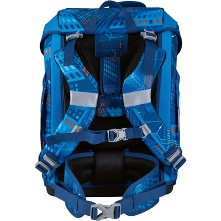 DerDieDas Schulranzen ErgoFlex Tiny Set 6-teilig, ergonomisches Tragesystem, blau – Bild 3