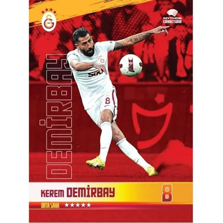 Jungengel Galatasaray Spielerkarten 23/24 Meister-Saison, limitierte Sammelkarten mit bekannten Spielern und Momenten – Bild 6