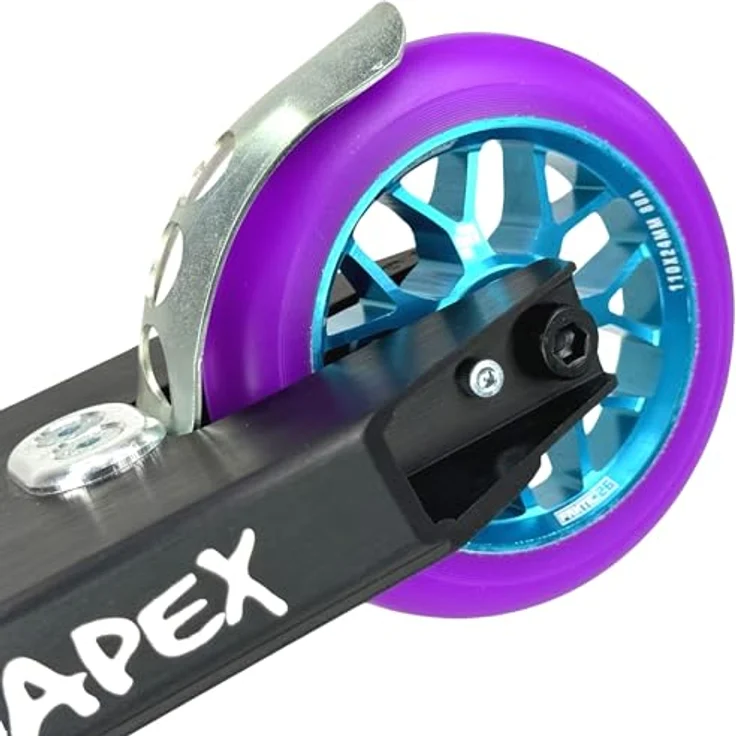 Fantic26 Stuntscooter Fantic26 Spy7 Stunt-Scooter Rolle 110mm Abec11 Türkis/Pu Lila, Aluminium 6061-T6, ABEC-11 Kugellager – Bild 6