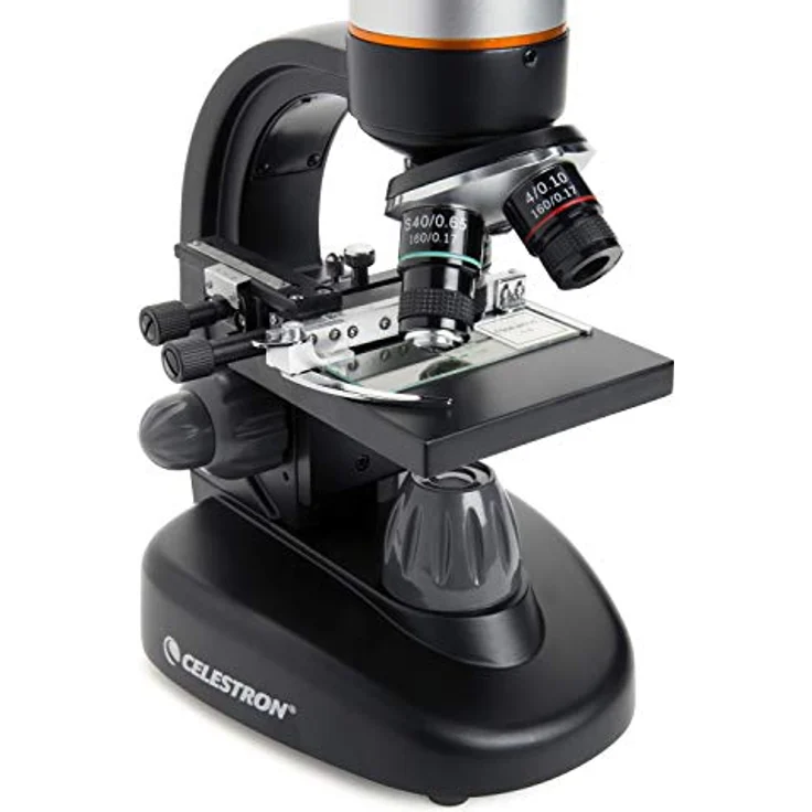 Celestron TetraView digitales Mikroskop mit 5 MP Kamera, 40-400x Vergrößerung, 4,3 Zoll Touchscreen, durchlicht LEDs, um 180° drehbarer Kopf – Bild 6