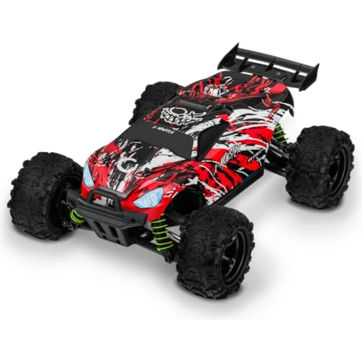 Overmax X-Monster Truck Ferngesteuertes RC Auto 45 km/h, 1:18, 2 Akkus, Allrad, 100m Reichweite, Buggy verbesserter Fernbedienung – Bild 5