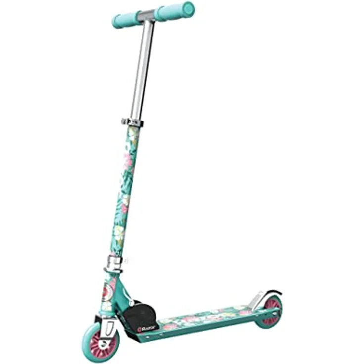 Razor A Kick Scooter Teal Paradise Sonderedition, Tretroller für Kinder ab 5 Jahren